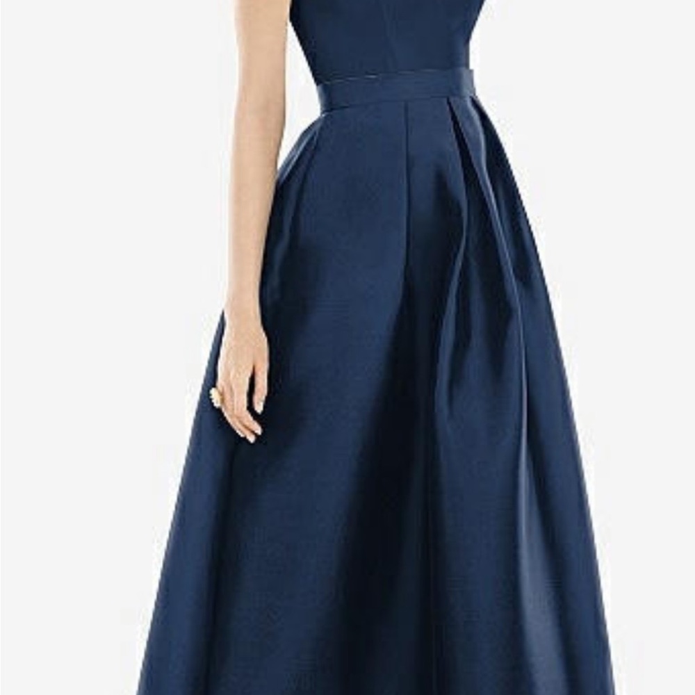 Alfred Sung Midnight Blue Evening Gown